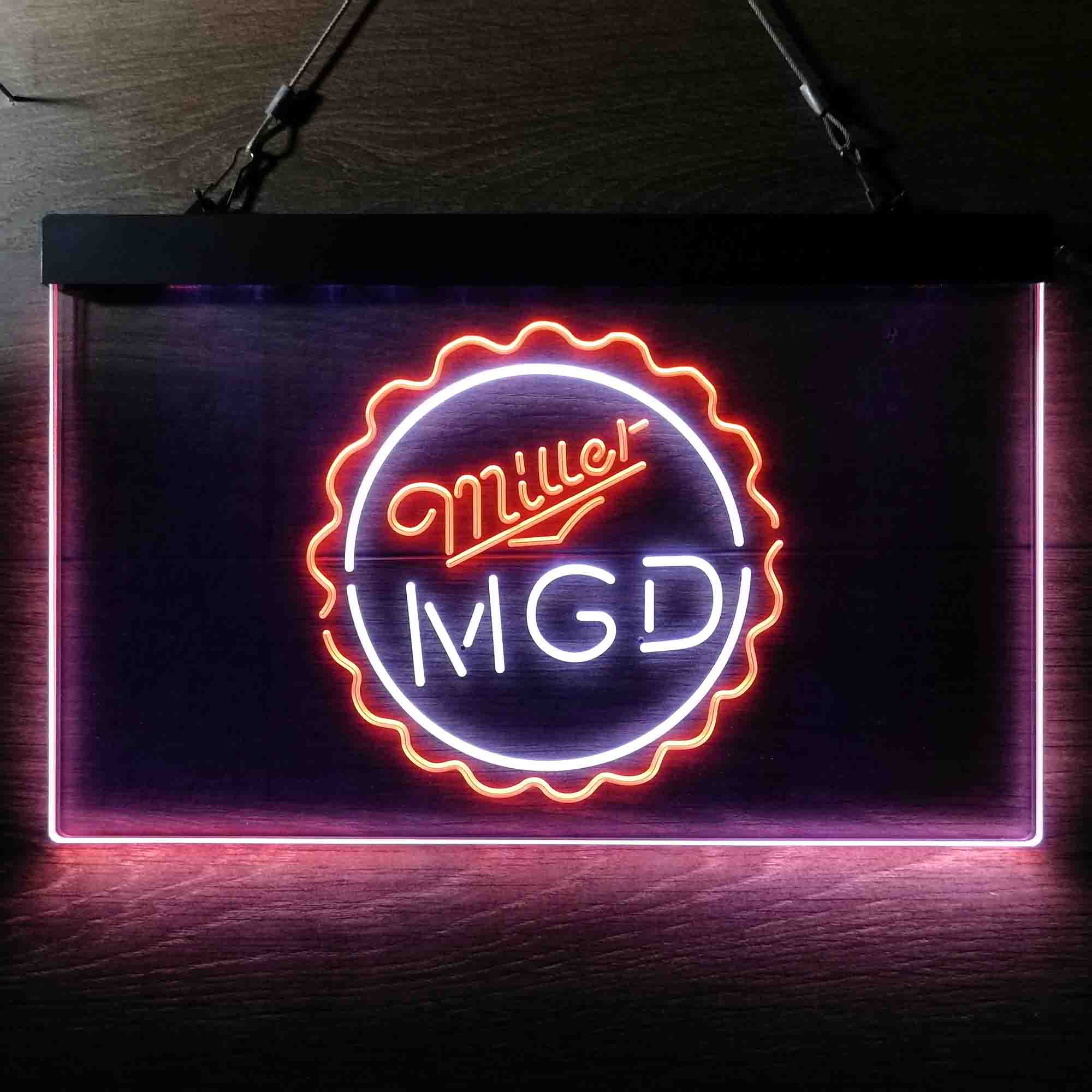 Miller Lite Genuine Draft Bottle Cap Neon-Like LED Sign - Image 5