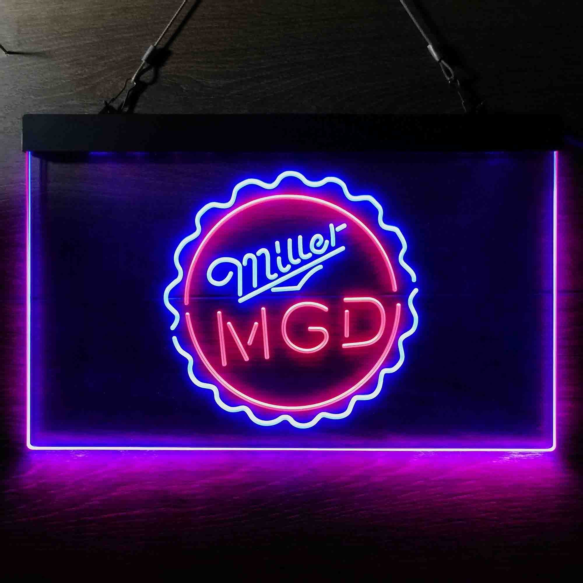 Miller Lite Genuine Draft Bottle Cap Neon-Like LED Sign - Image 6