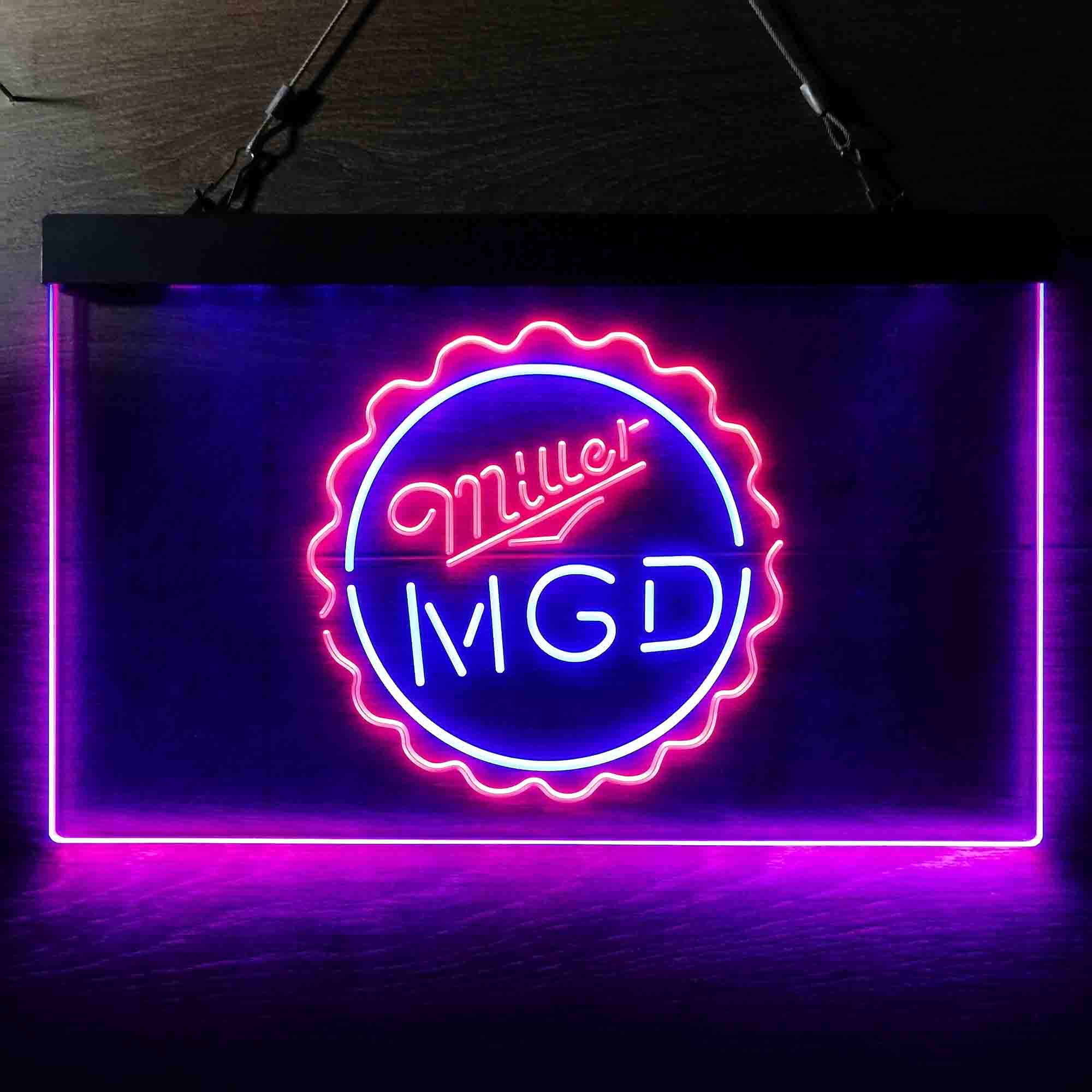 Miller Lite Genuine Draft Bottle Cap Neon-Like LED Sign - Image 7