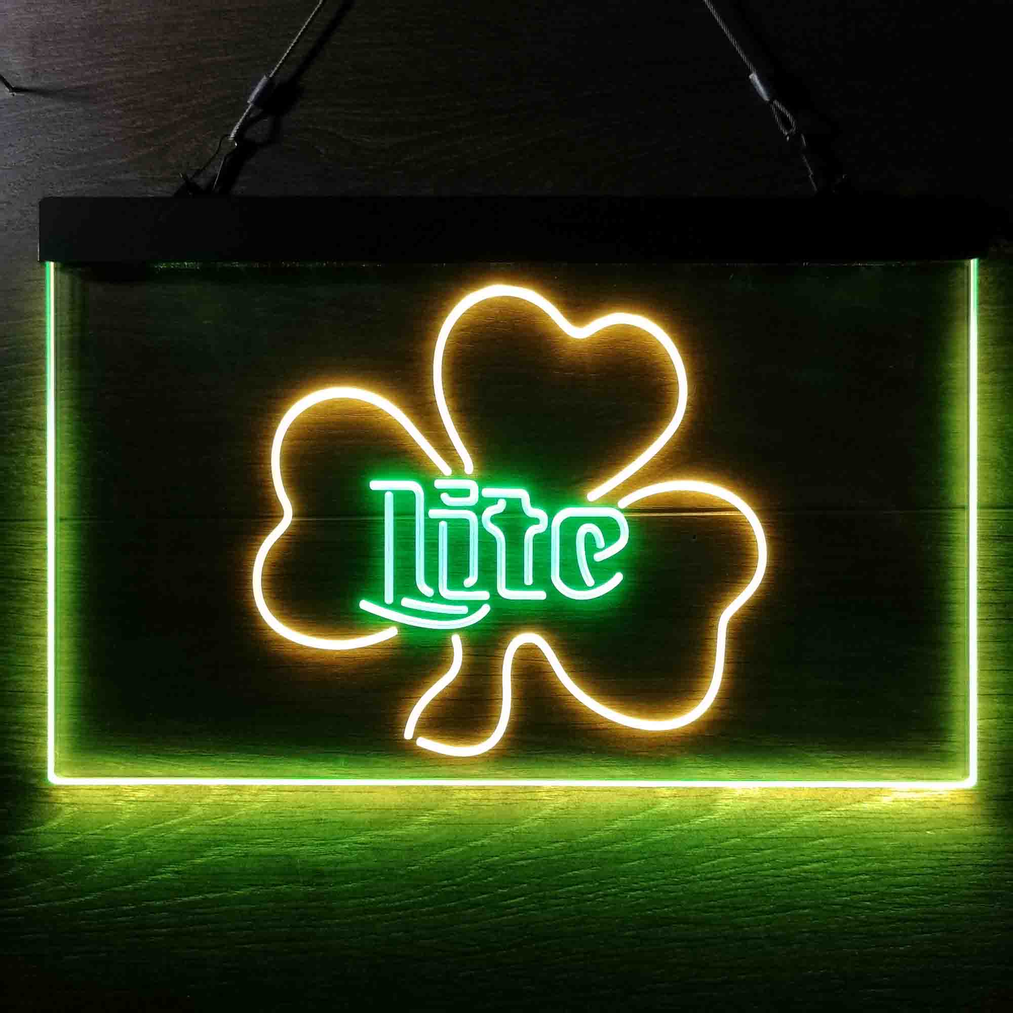 Miller Lite Shamrock Beer Neon-Like LED Sign - Image 10