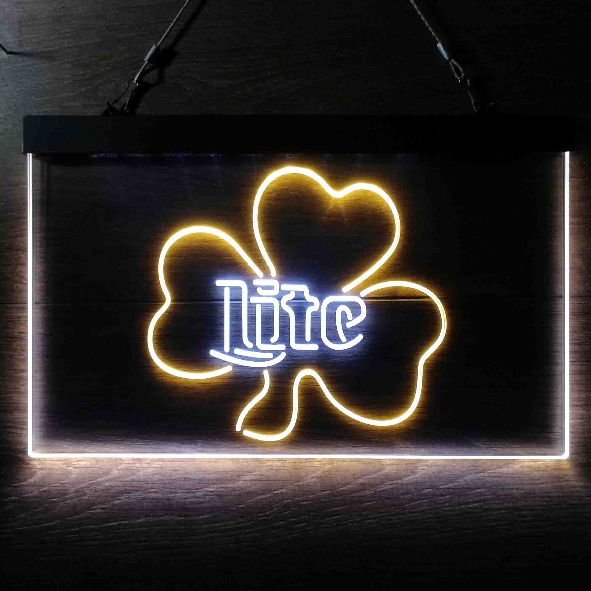 Miller Lite Shamrock Beer Neon-Like LED Sign - Image 11