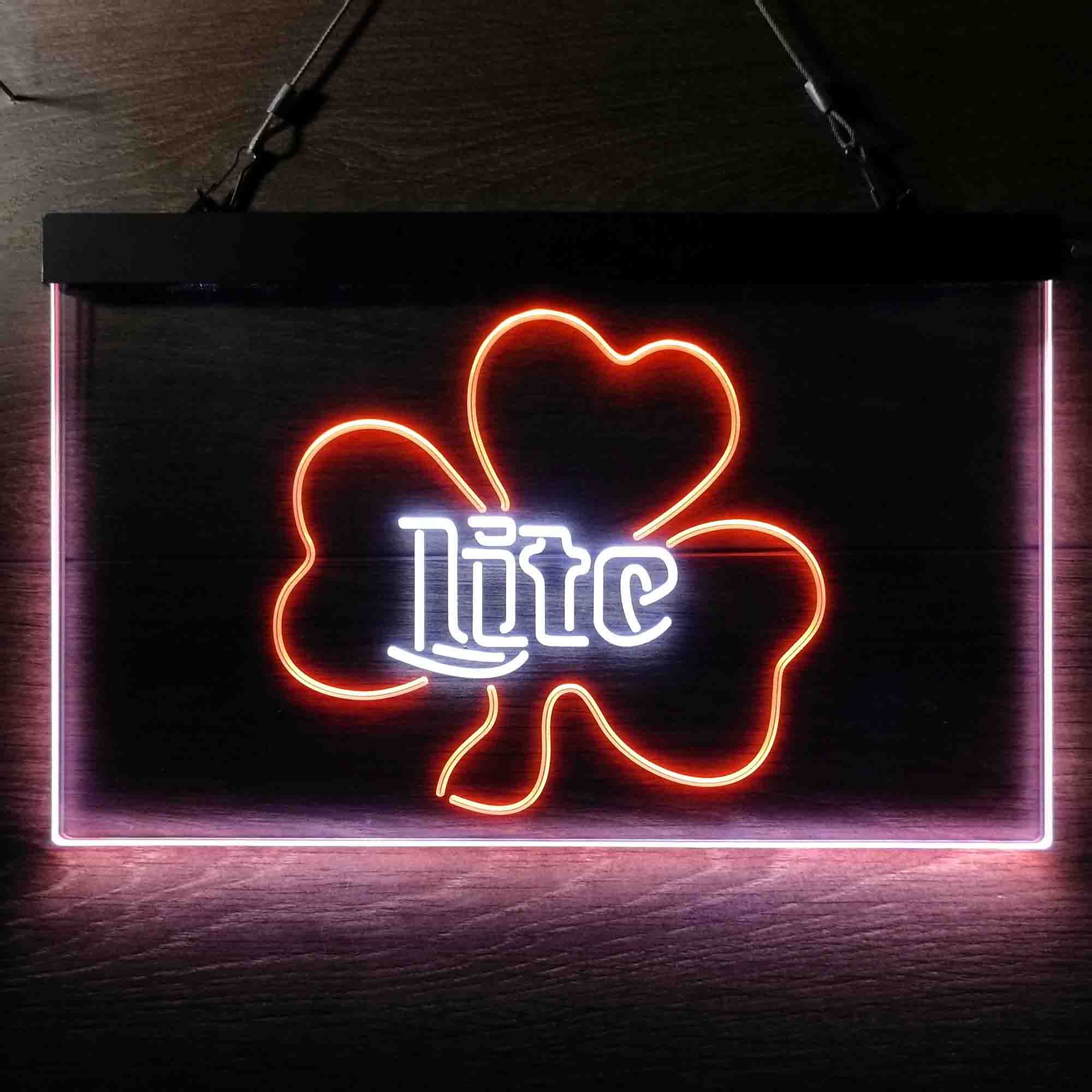Miller Lite Shamrock Beer Neon-Like LED Sign - Image 12