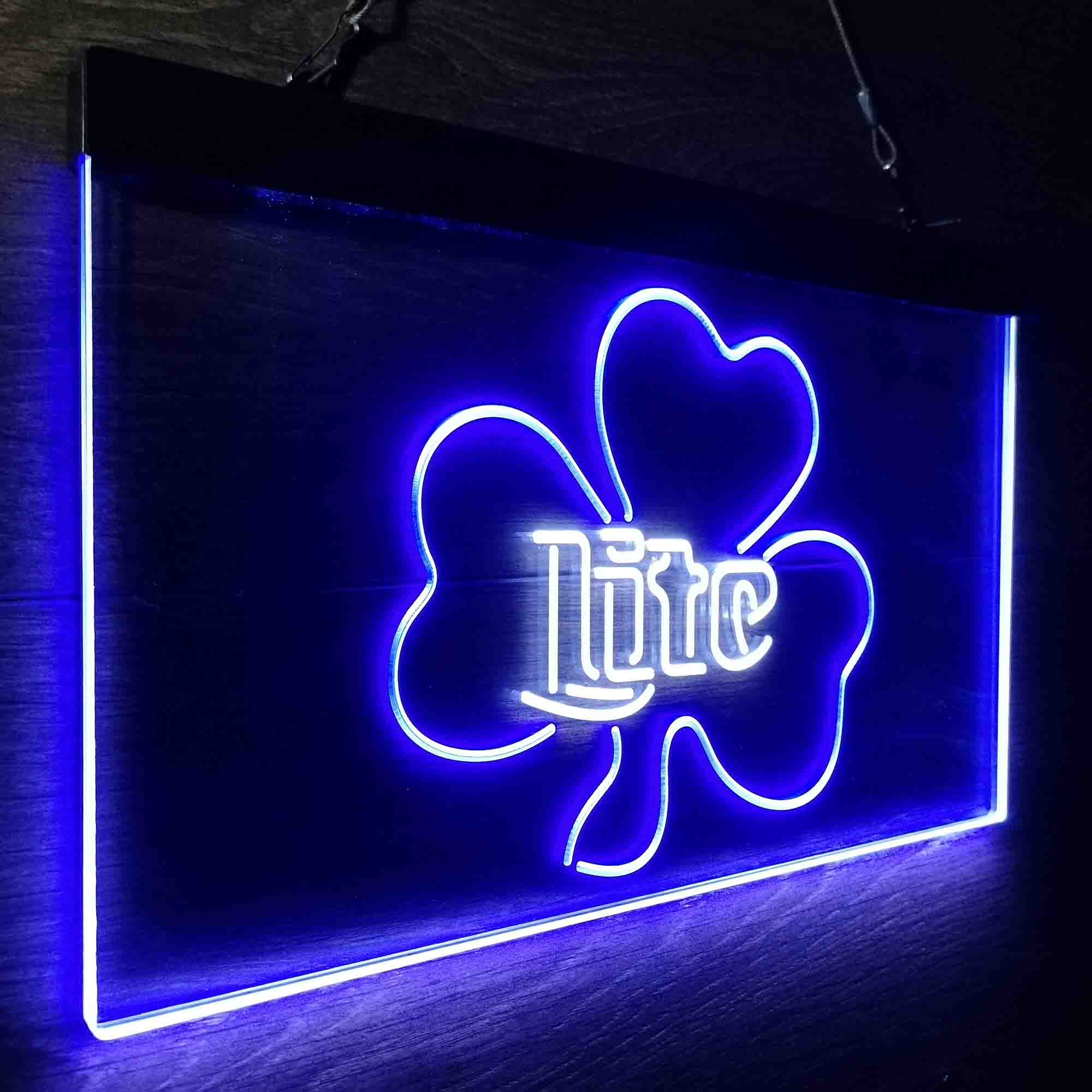 Miller Lite Shamrock Beer Neon-Like LED Sign - Image 14
