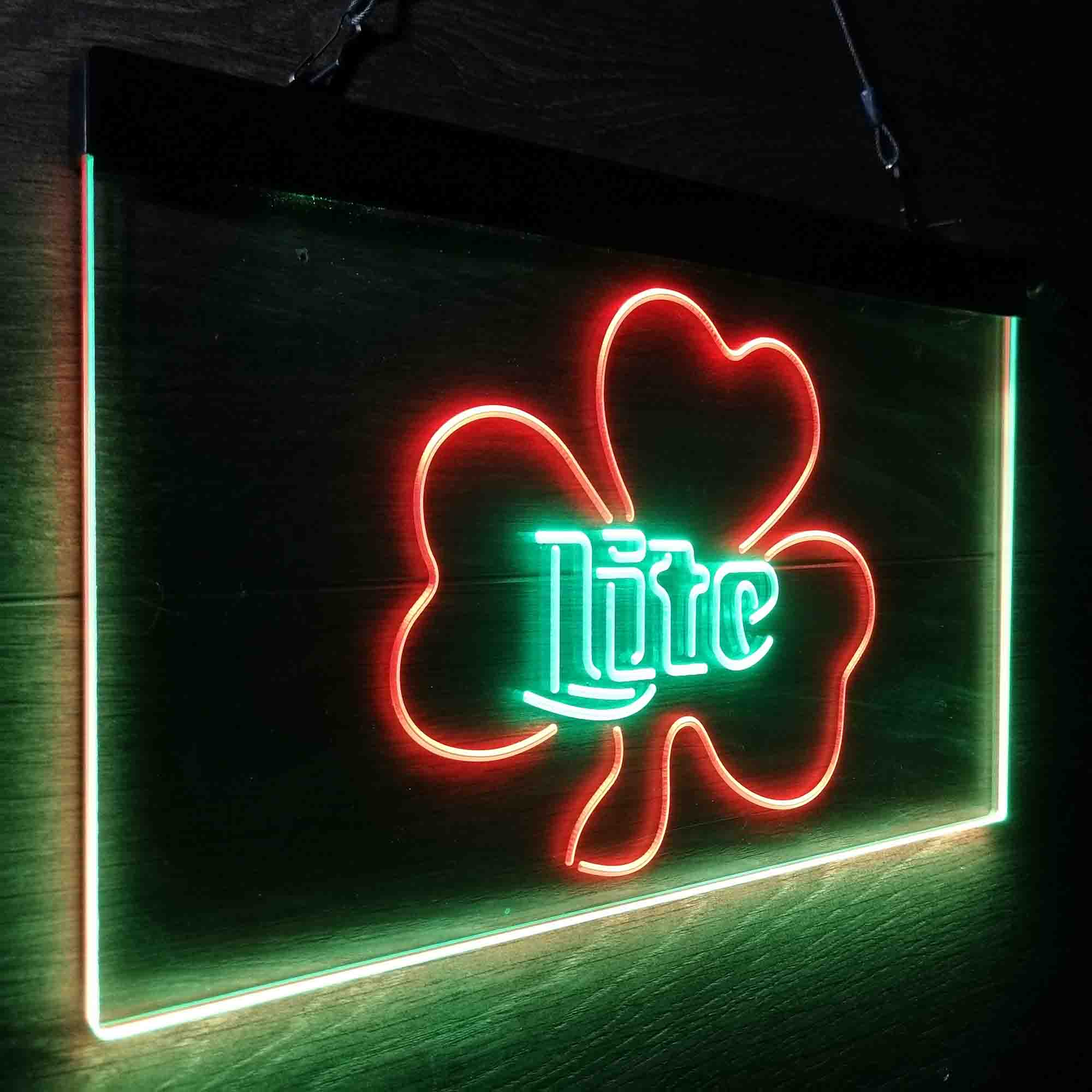 Miller Lite Shamrock Beer Neon-Like LED Sign - Image 15