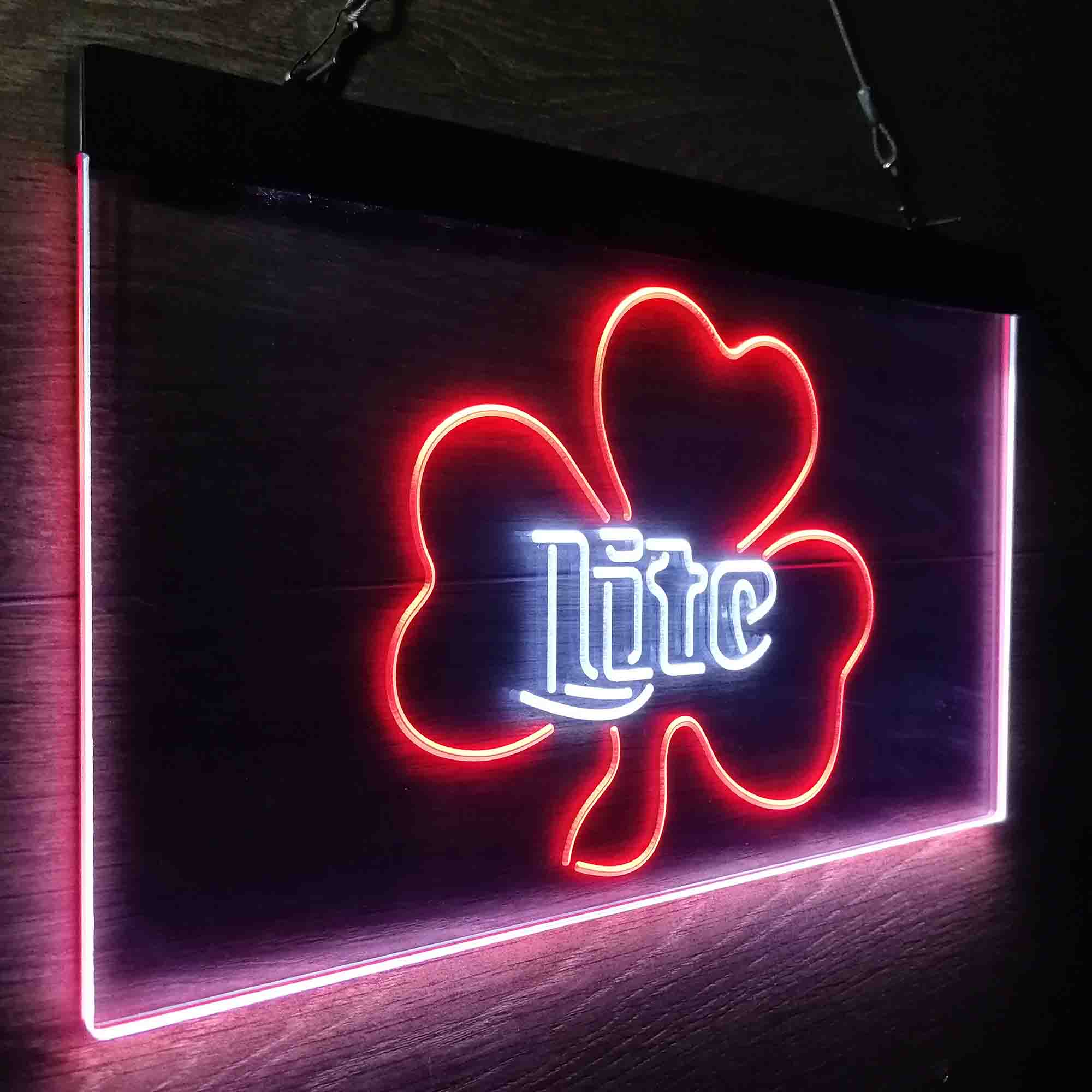 Miller Lite Shamrock Beer Neon-Like LED Sign - Image 16