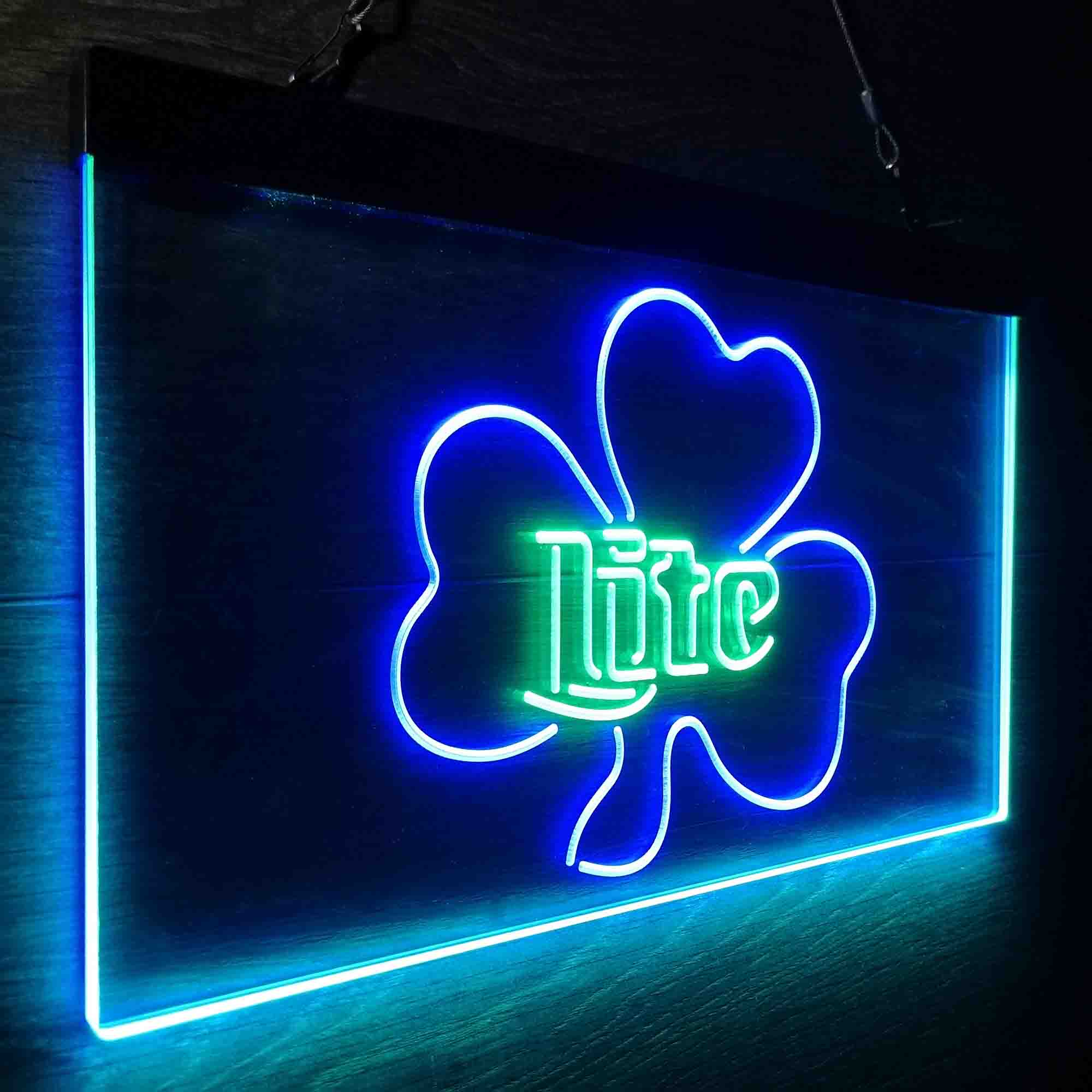 Miller Lite Shamrock Beer Neon-Like LED Sign - Image 17