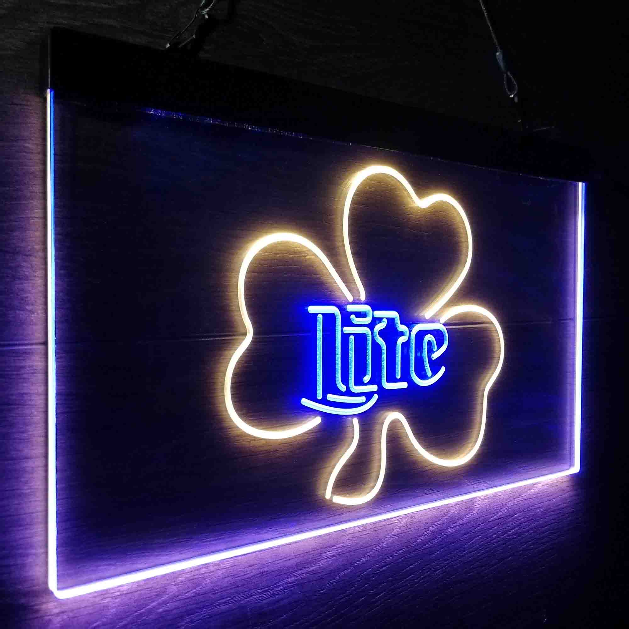 Miller Lite Shamrock Beer Neon-Like LED Sign - Image 18