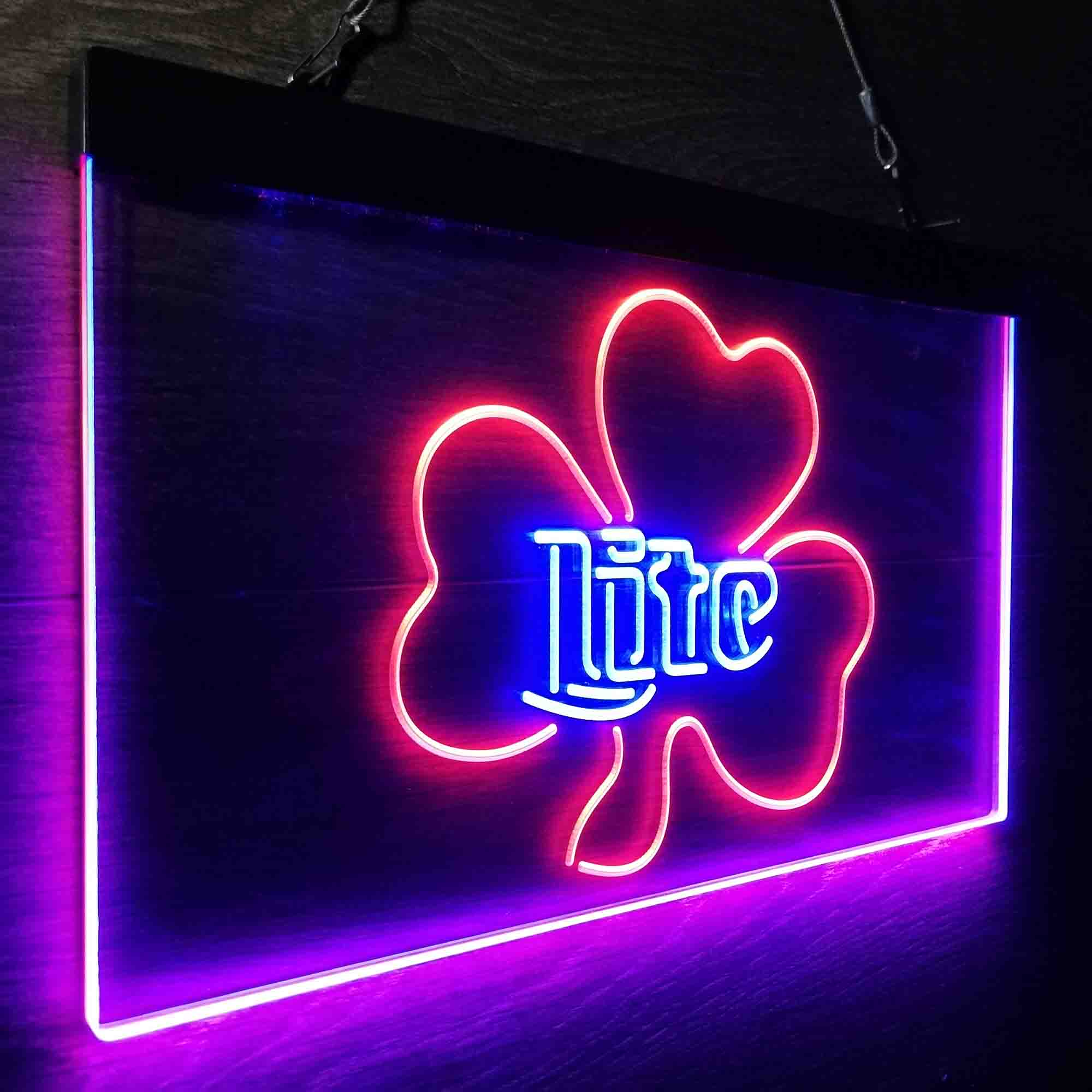 Miller Lite Shamrock Beer Neon-Like LED Sign - Image 21