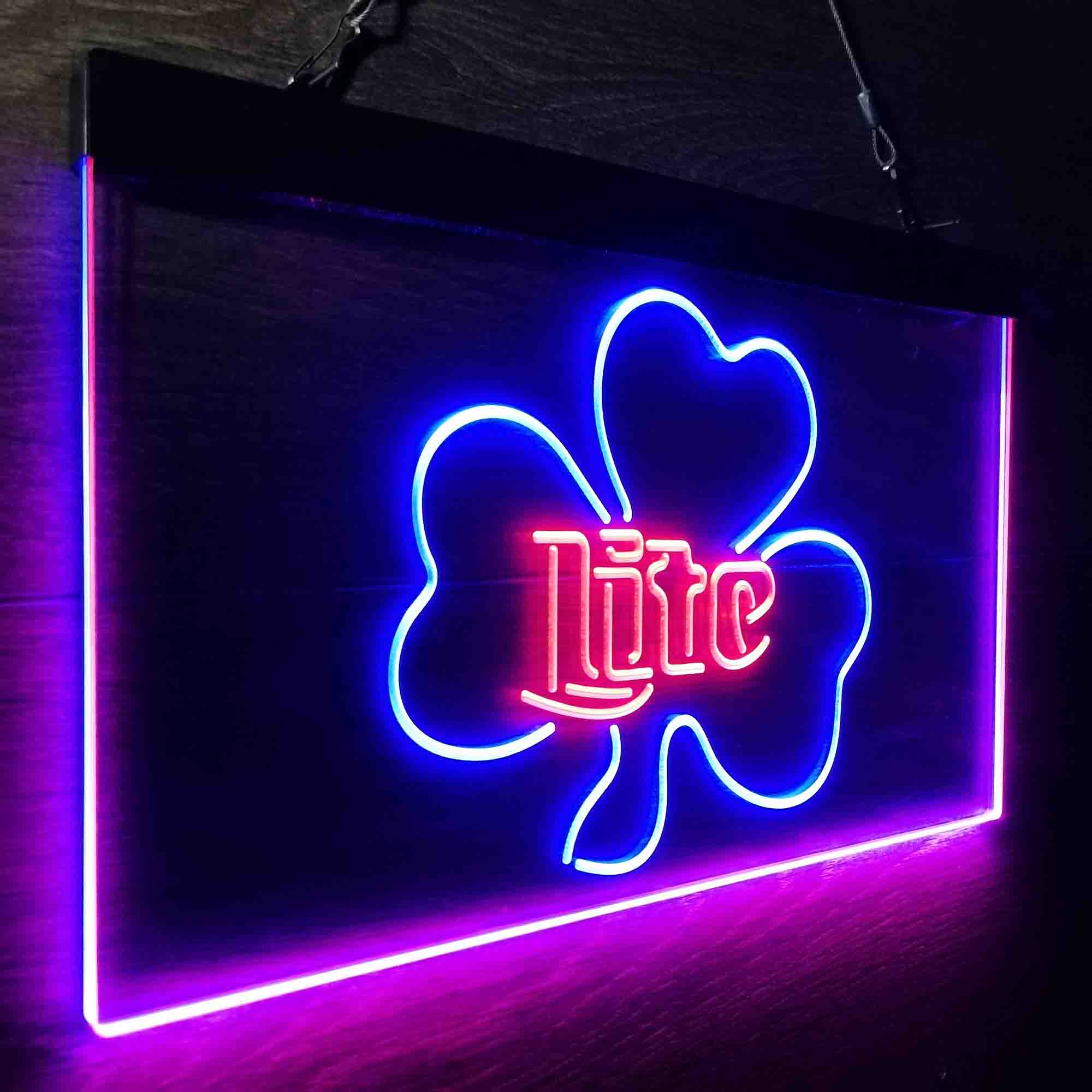 Miller Lite Shamrock Beer Neon-Like LED Sign - Image 22