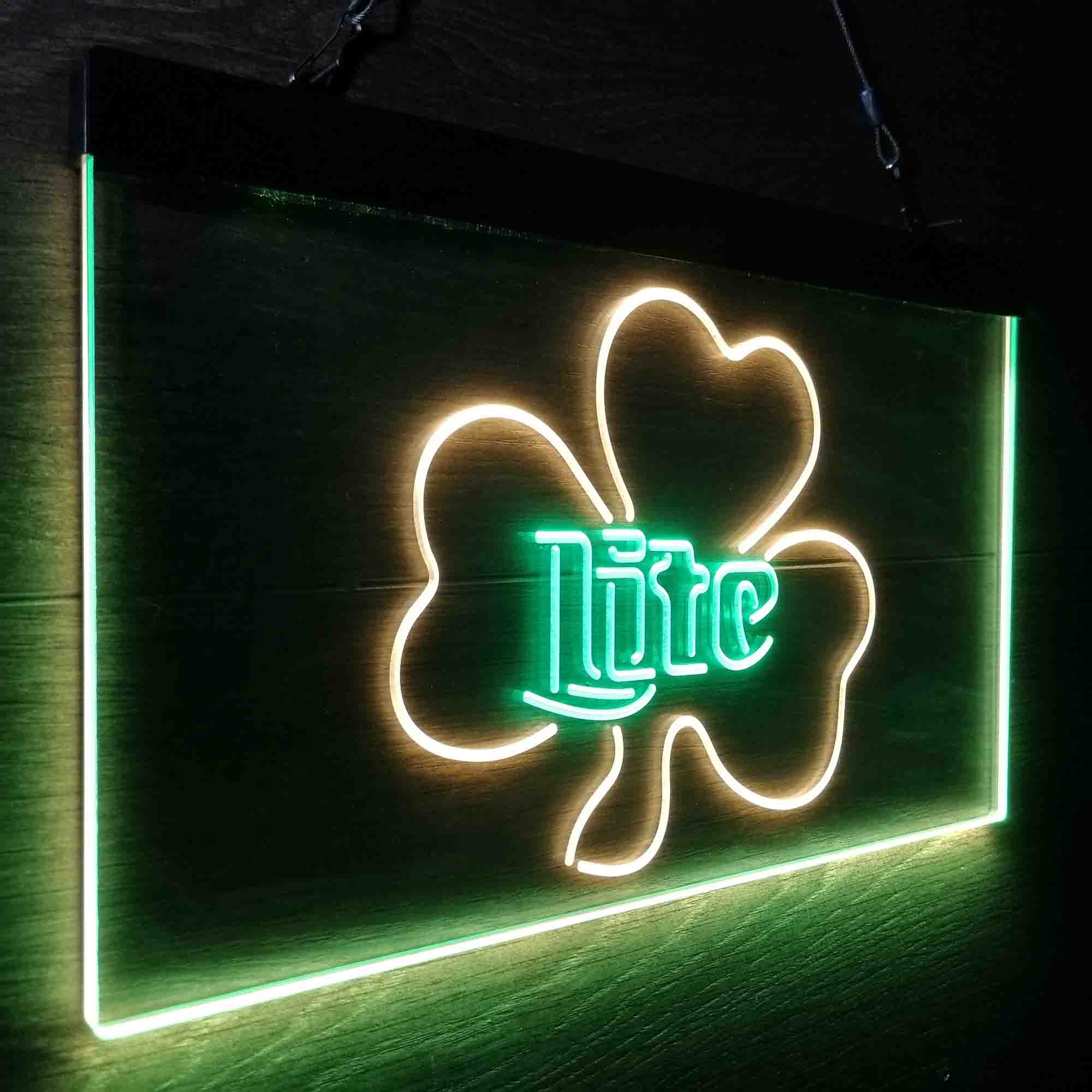 Miller Lite Shamrock Beer Neon-Like LED Sign - Image 23