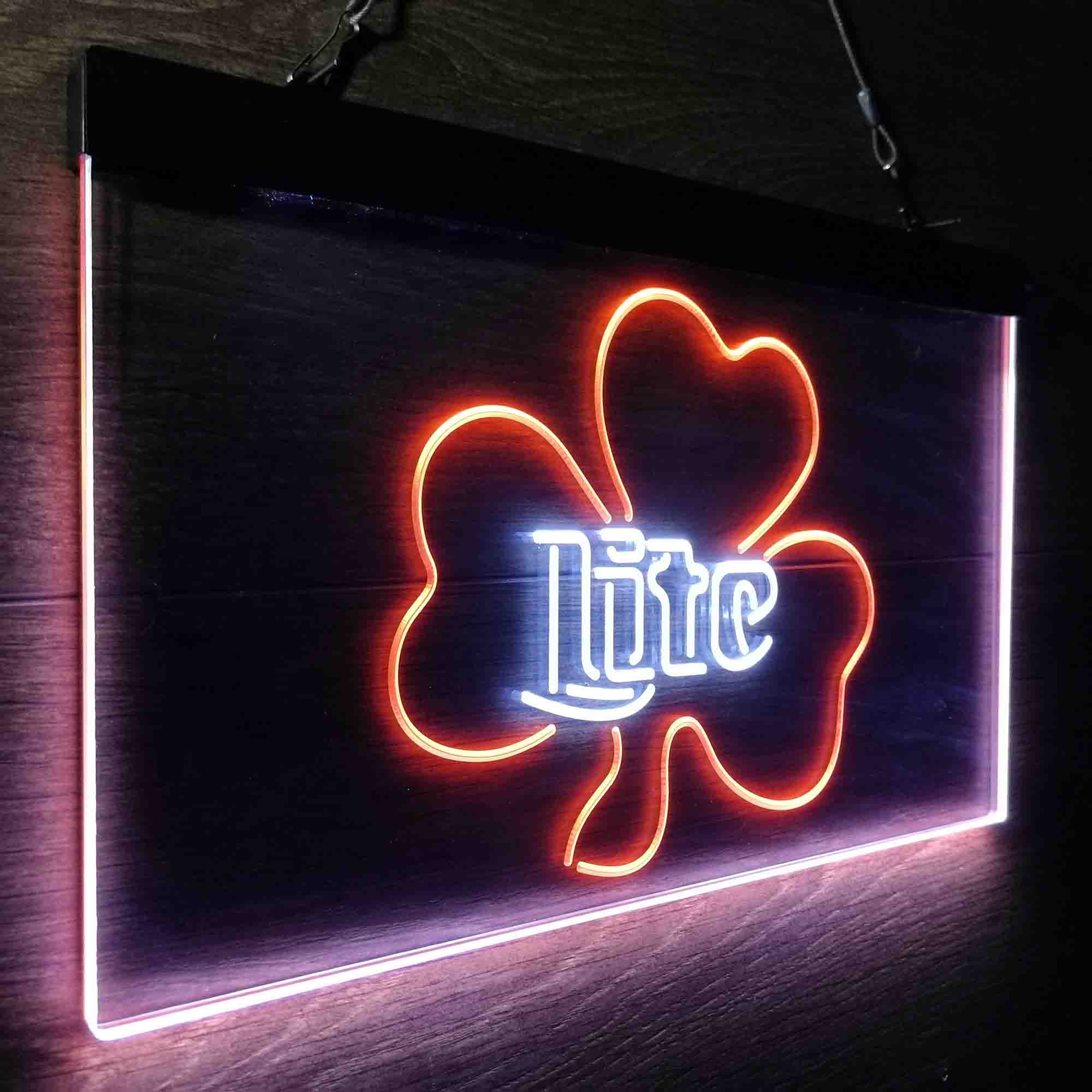 Miller Lite Shamrock Beer Neon-Like LED Sign - Image 25