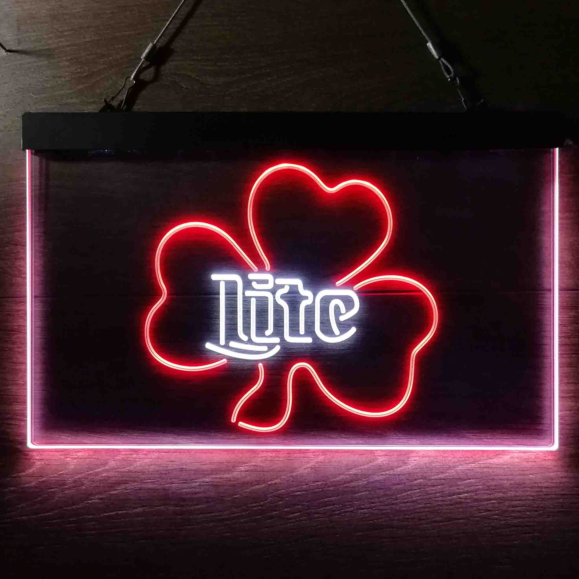 Miller Lite Shamrock Beer Neon-Like LED Sign - Image 3