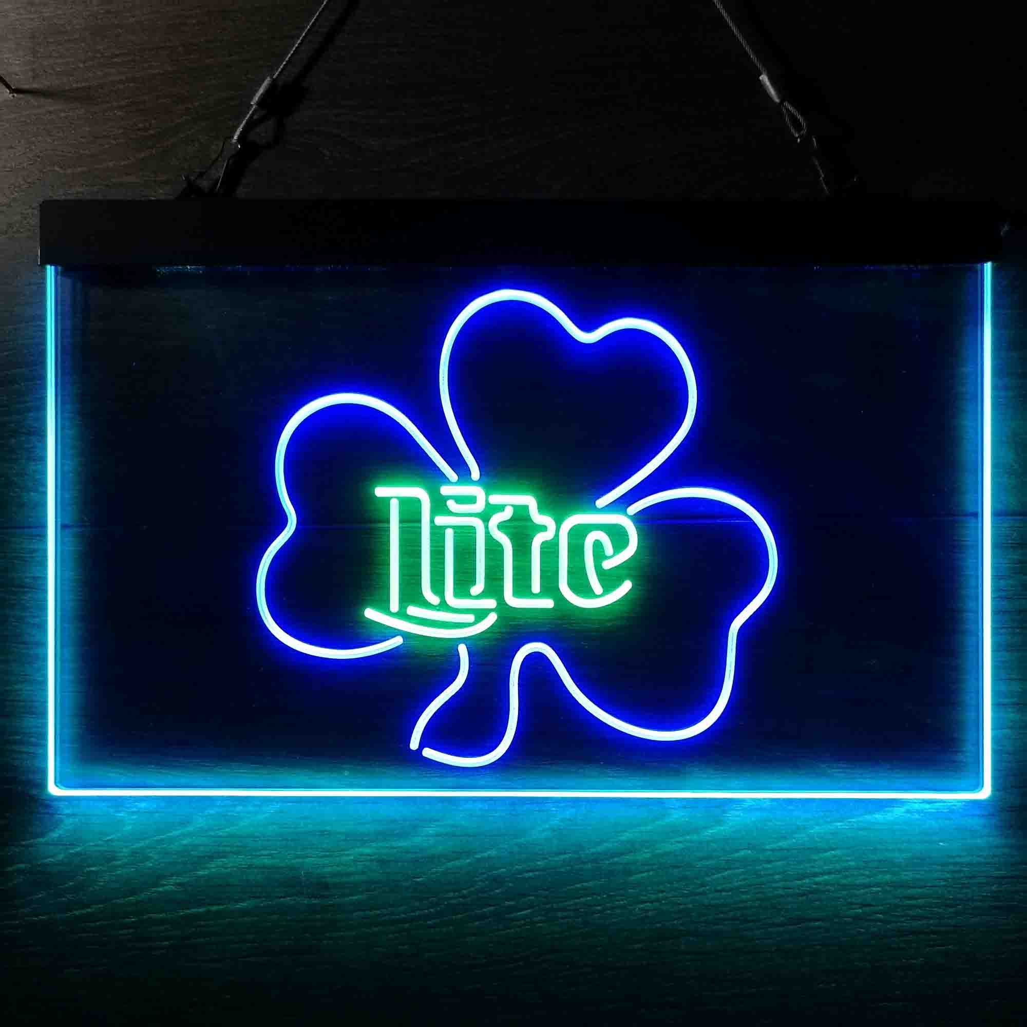 Miller Lite Shamrock Beer Neon-Like LED Sign - Image 4