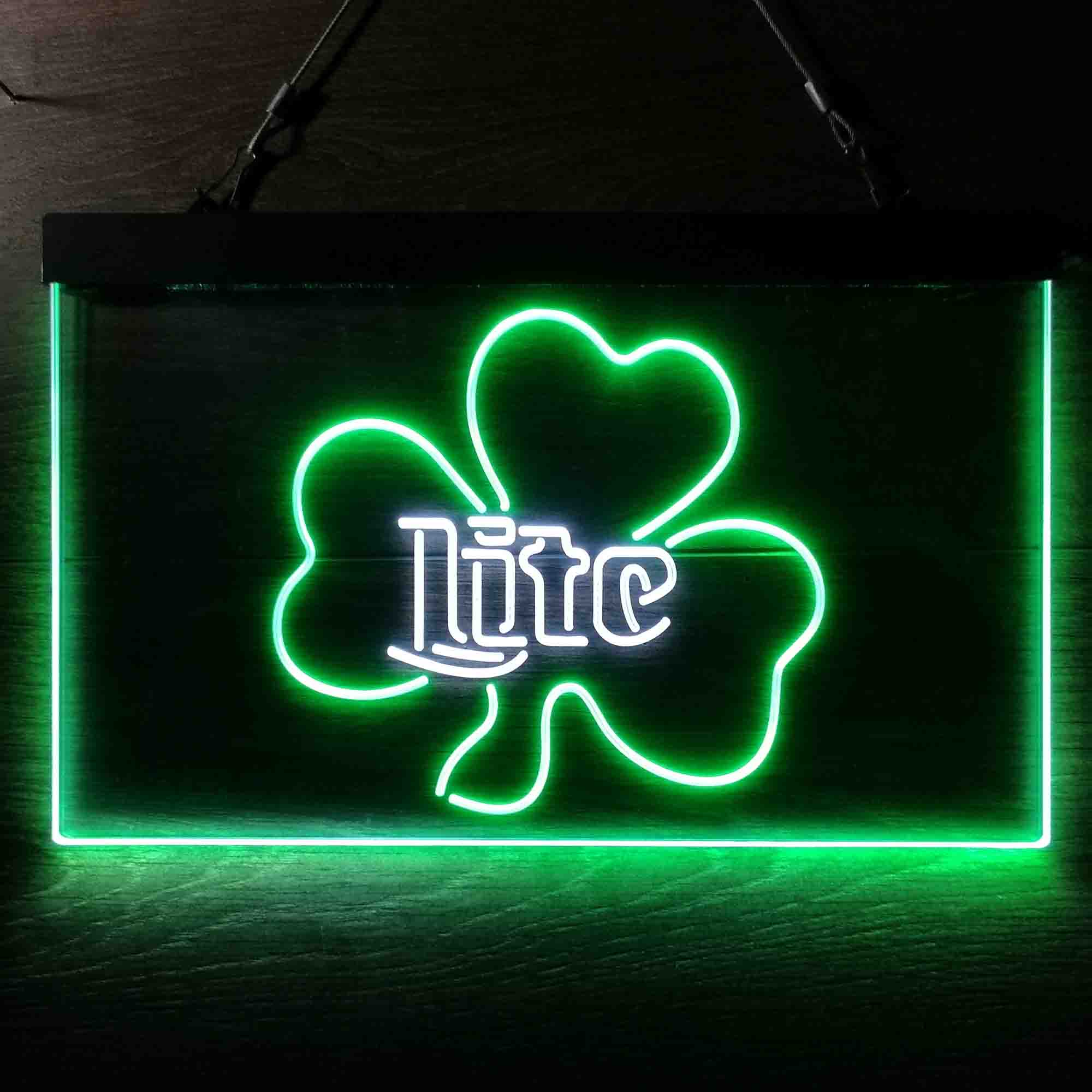 Miller Lite Shamrock Beer Neon-Like LED Sign - Image 6