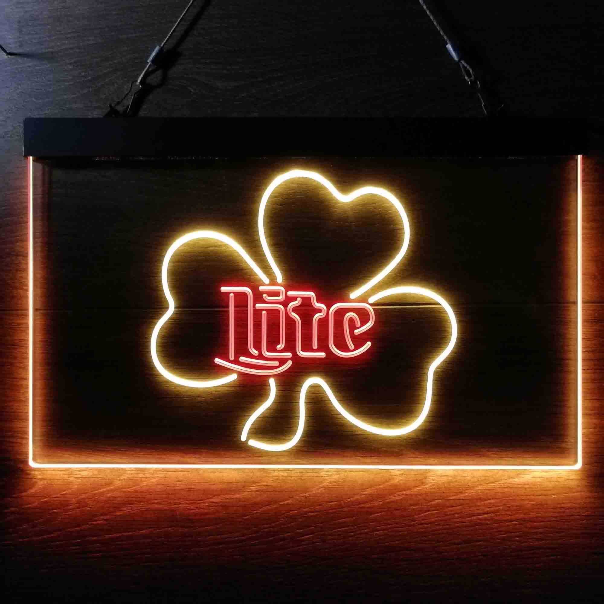 Miller Lite Shamrock Beer Neon-Like LED Sign - Image 7
