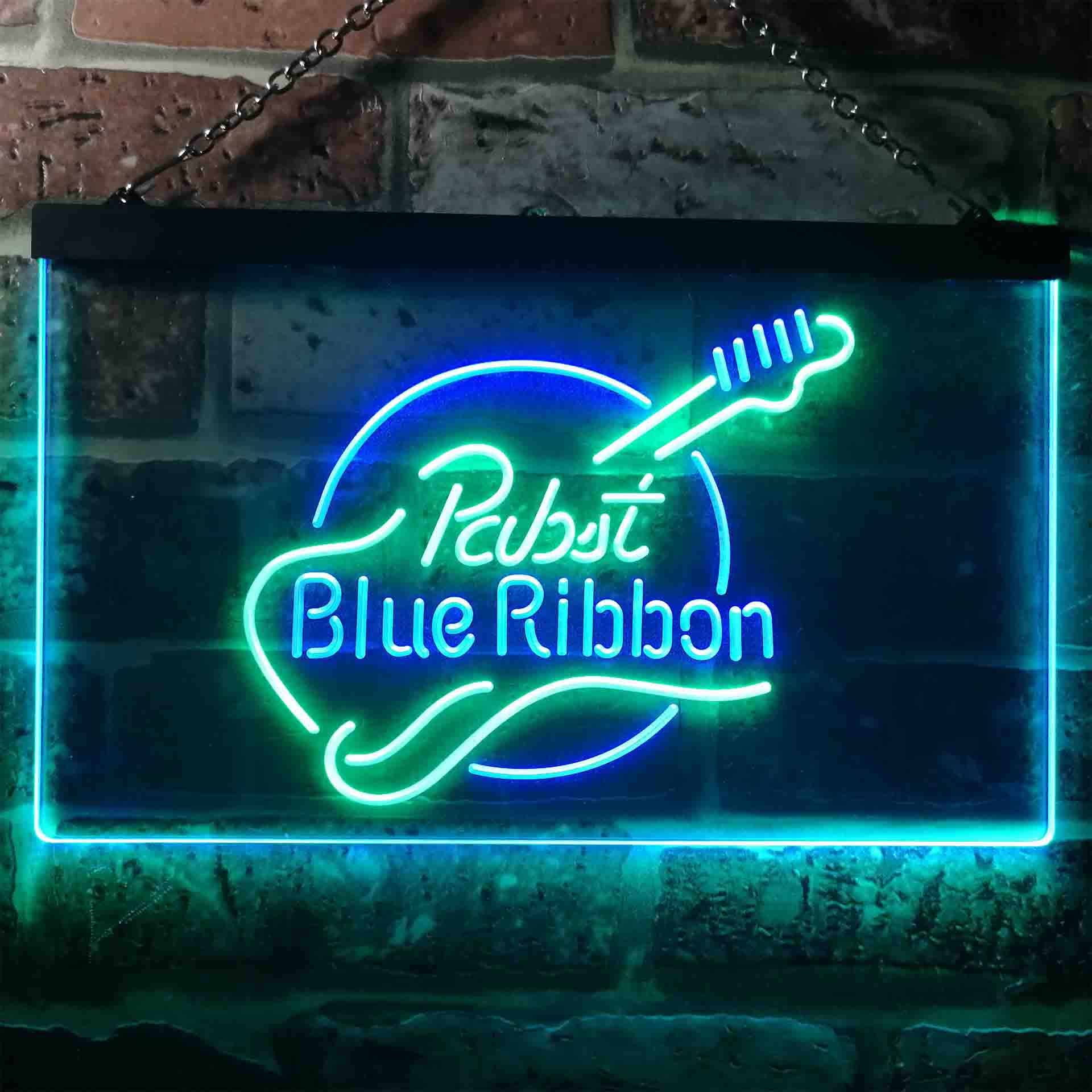 Pabst Blue Ribbon Guitar Neon-Like LED Sign - Image 12