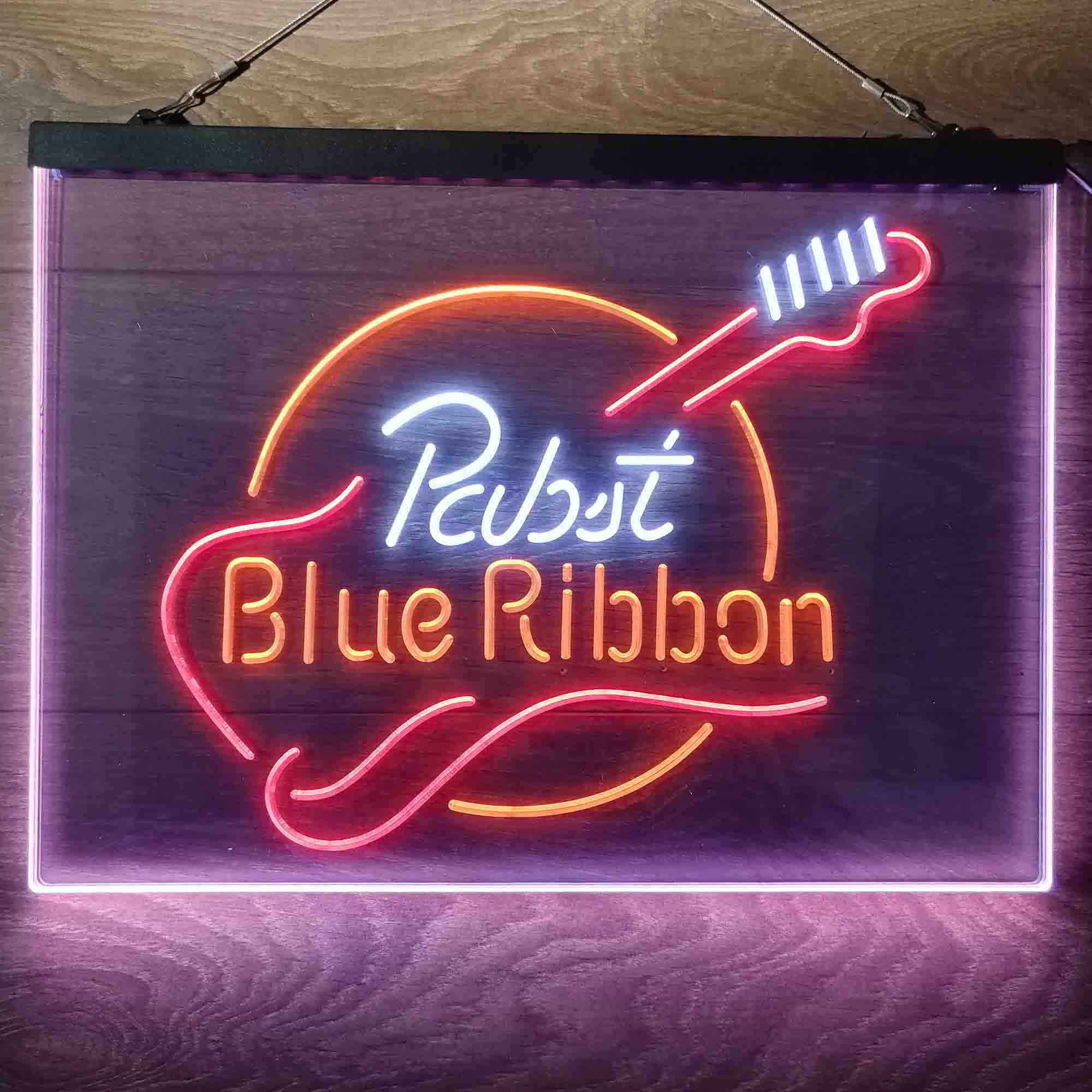 Pabst Blue Ribbon Guitar Neon-Like LED Sign - Image 15
