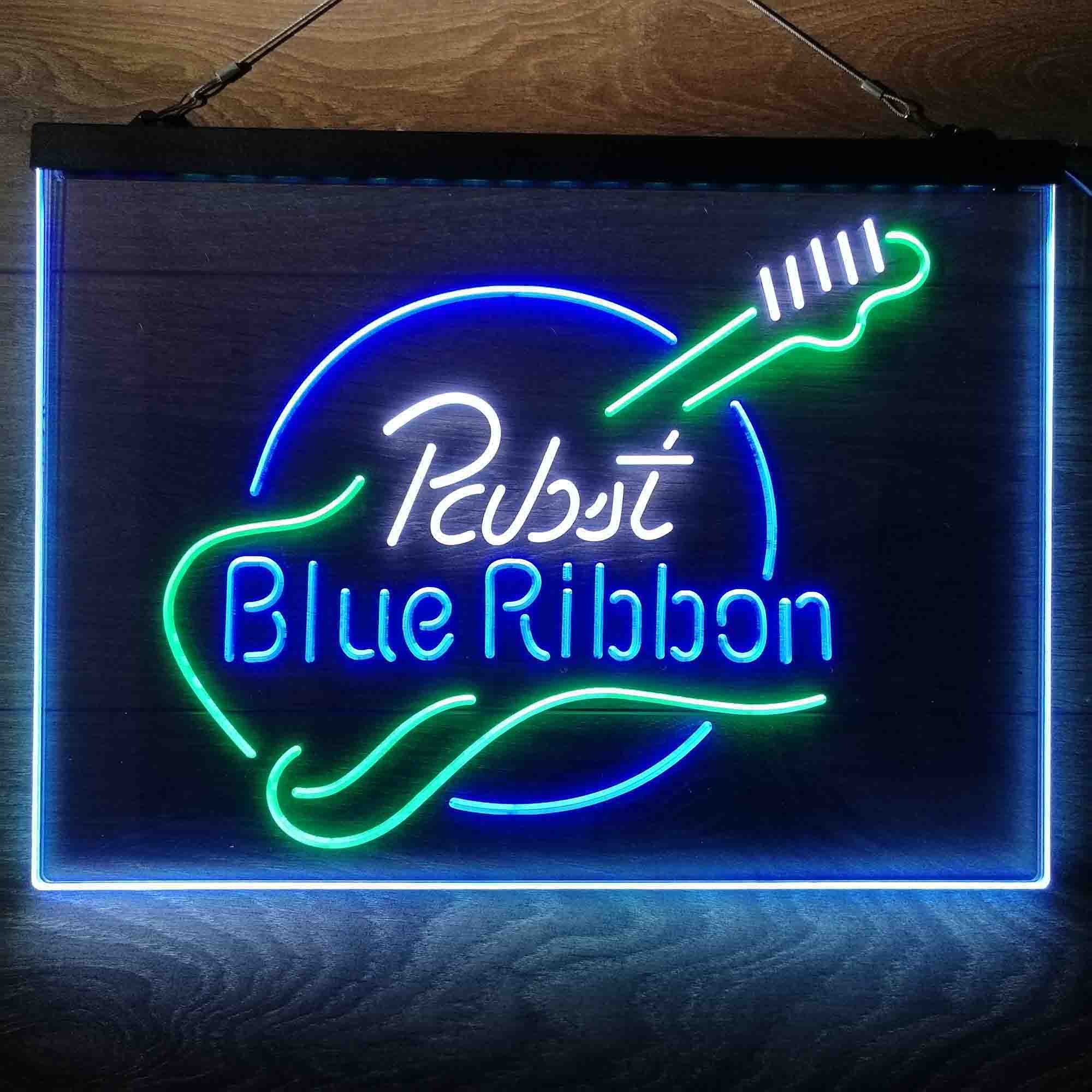 Pabst Blue Ribbon Guitar Neon-Like LED Sign - Image 16