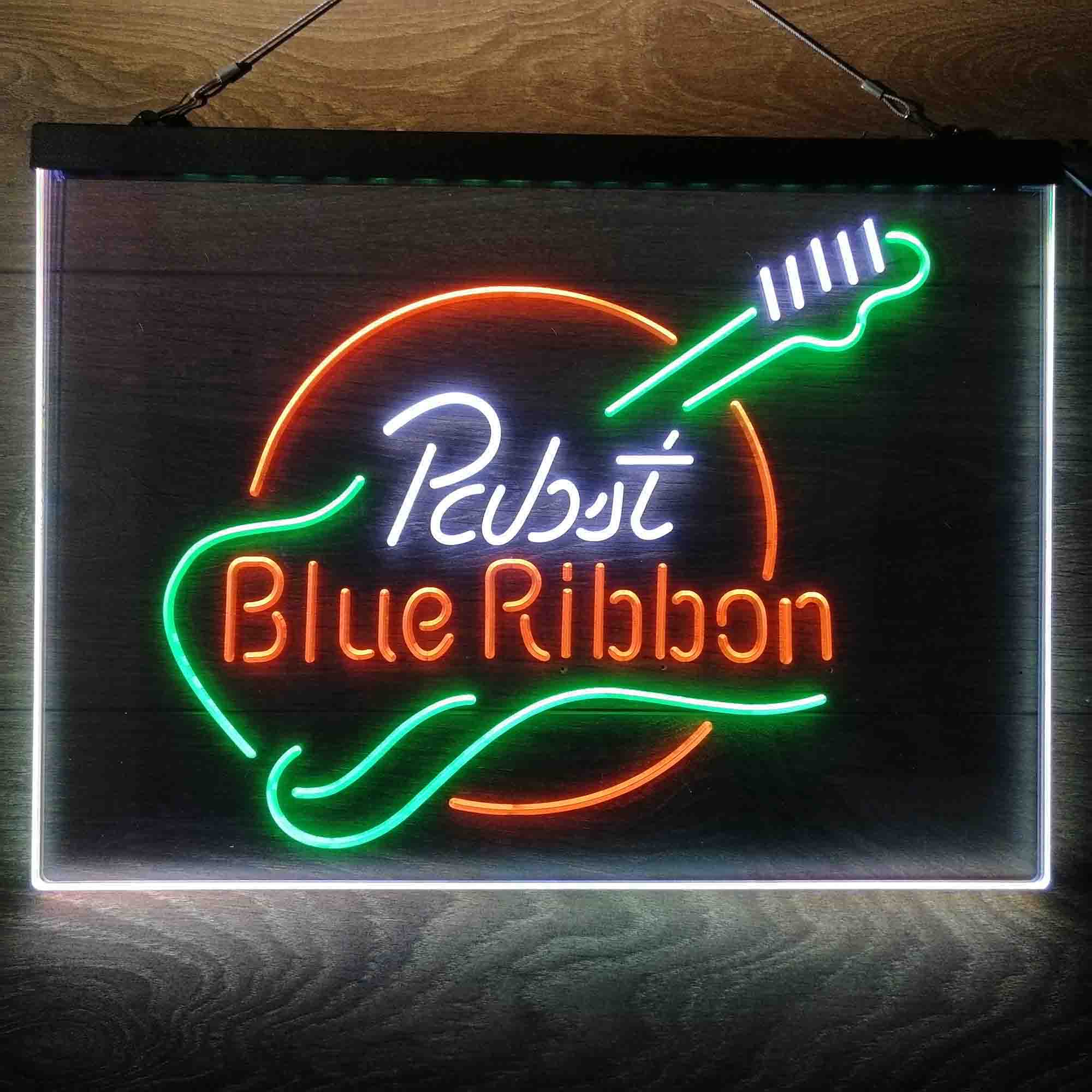Pabst Blue Ribbon Guitar Neon-Like LED Sign - Image 17