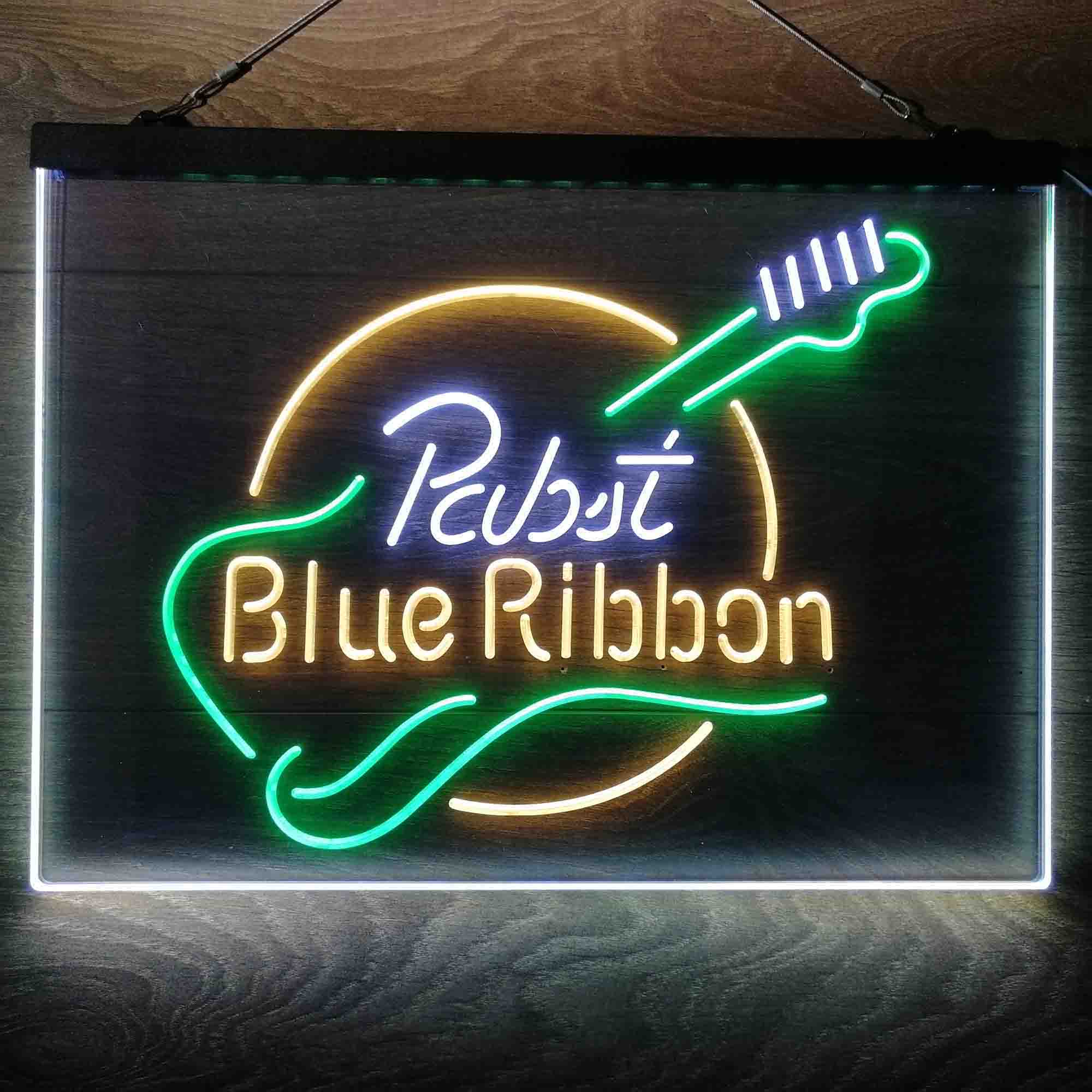 Pabst Blue Ribbon Guitar Neon-Like LED Sign - Image 18