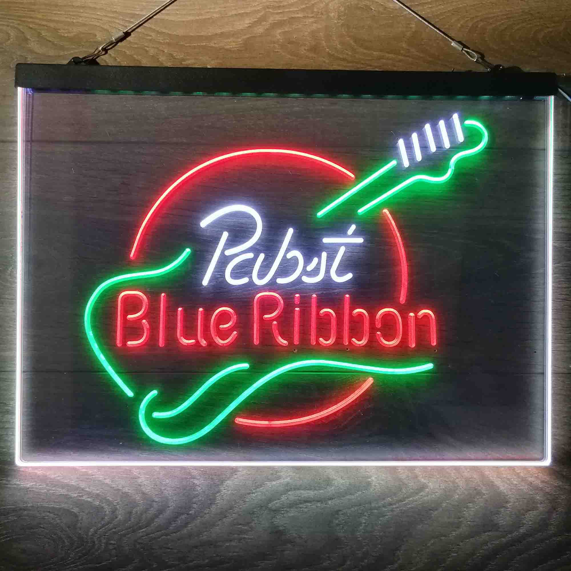Pabst Blue Ribbon Guitar Neon-Like LED Sign - Image 19