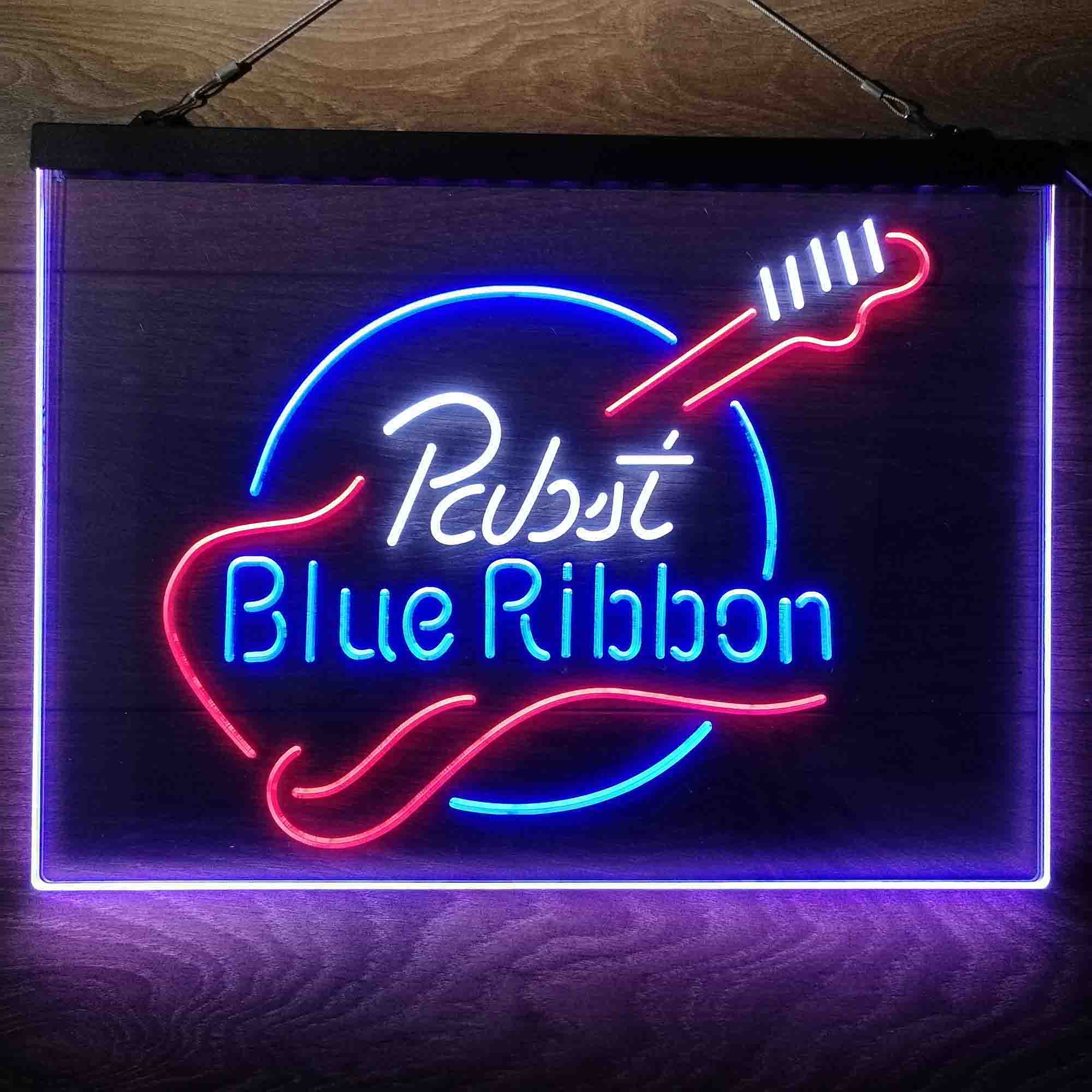 Pabst Blue Ribbon Guitar Neon-Like LED Sign - Image 20