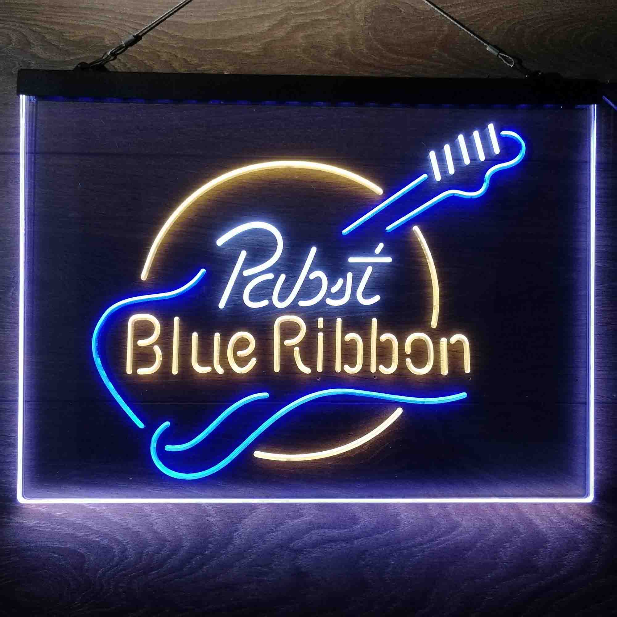 Pabst Blue Ribbon Guitar Neon-Like LED Sign - Image 22