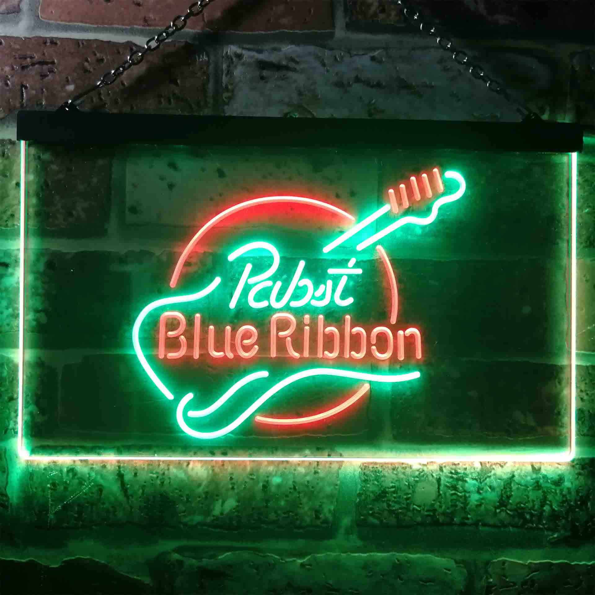 Pabst Blue Ribbon Guitar Neon-Like LED Sign - Image 3