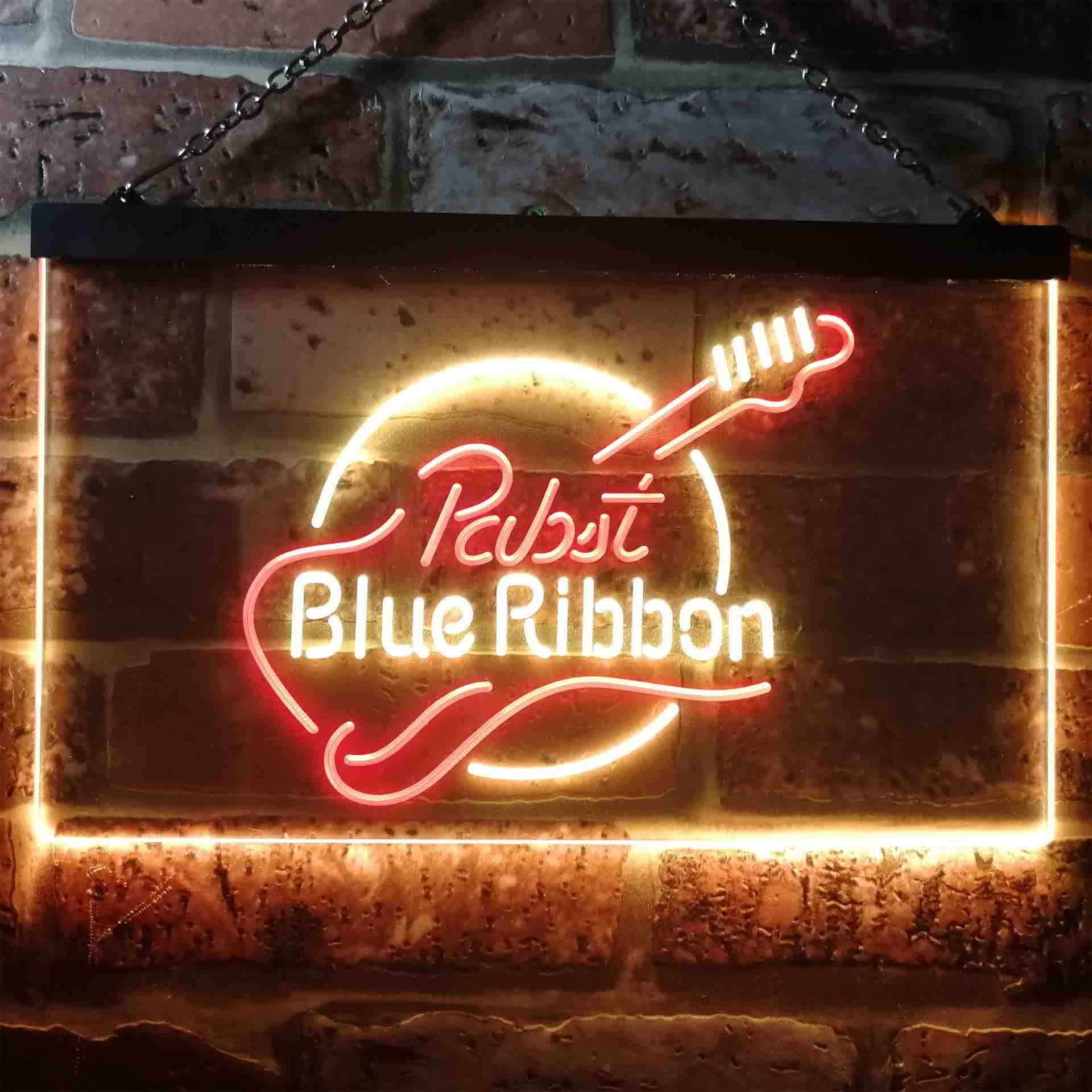 Pabst Blue Ribbon Guitar Neon-Like LED Sign - Image 4