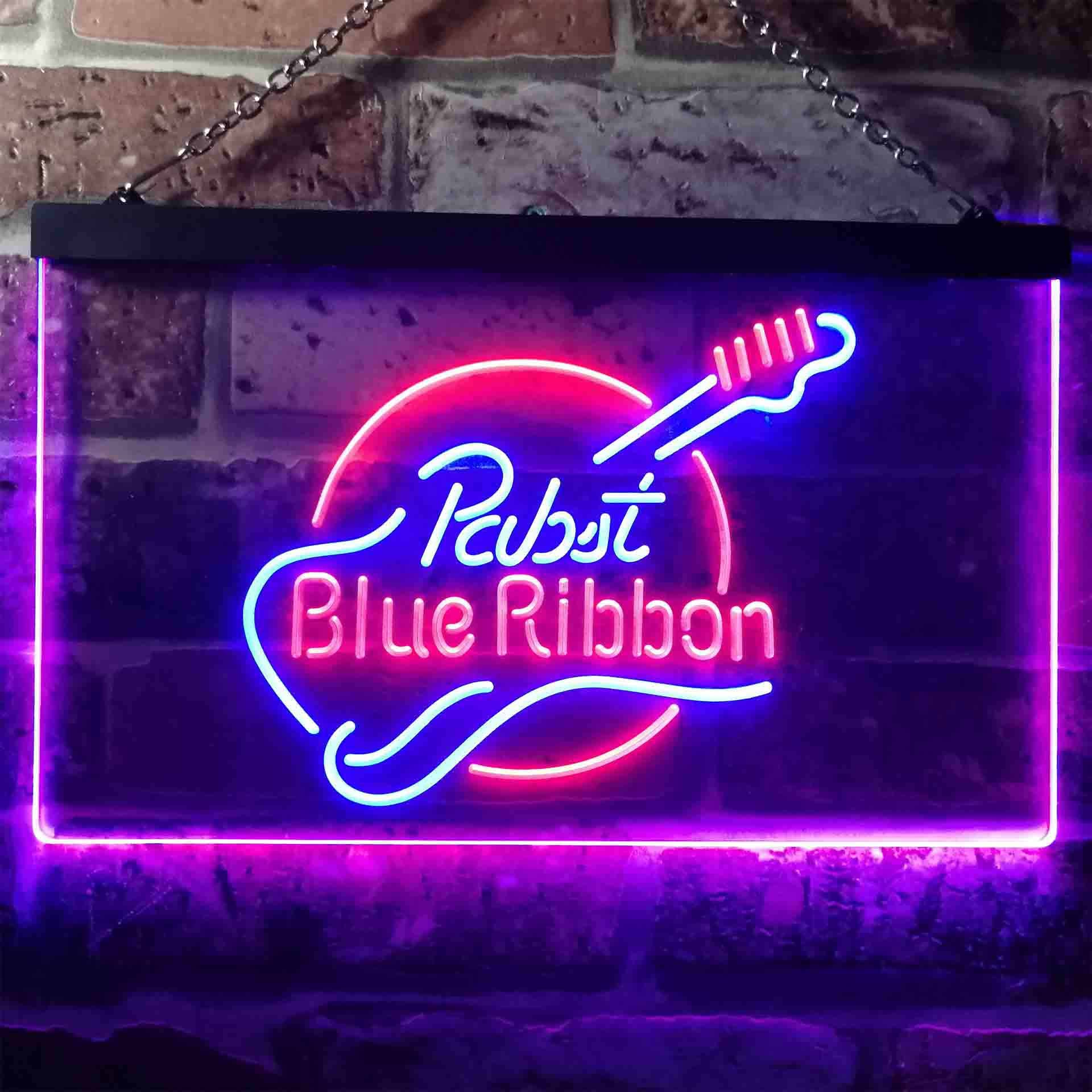 Pabst Blue Ribbon Guitar Neon-Like LED Sign - Image 5