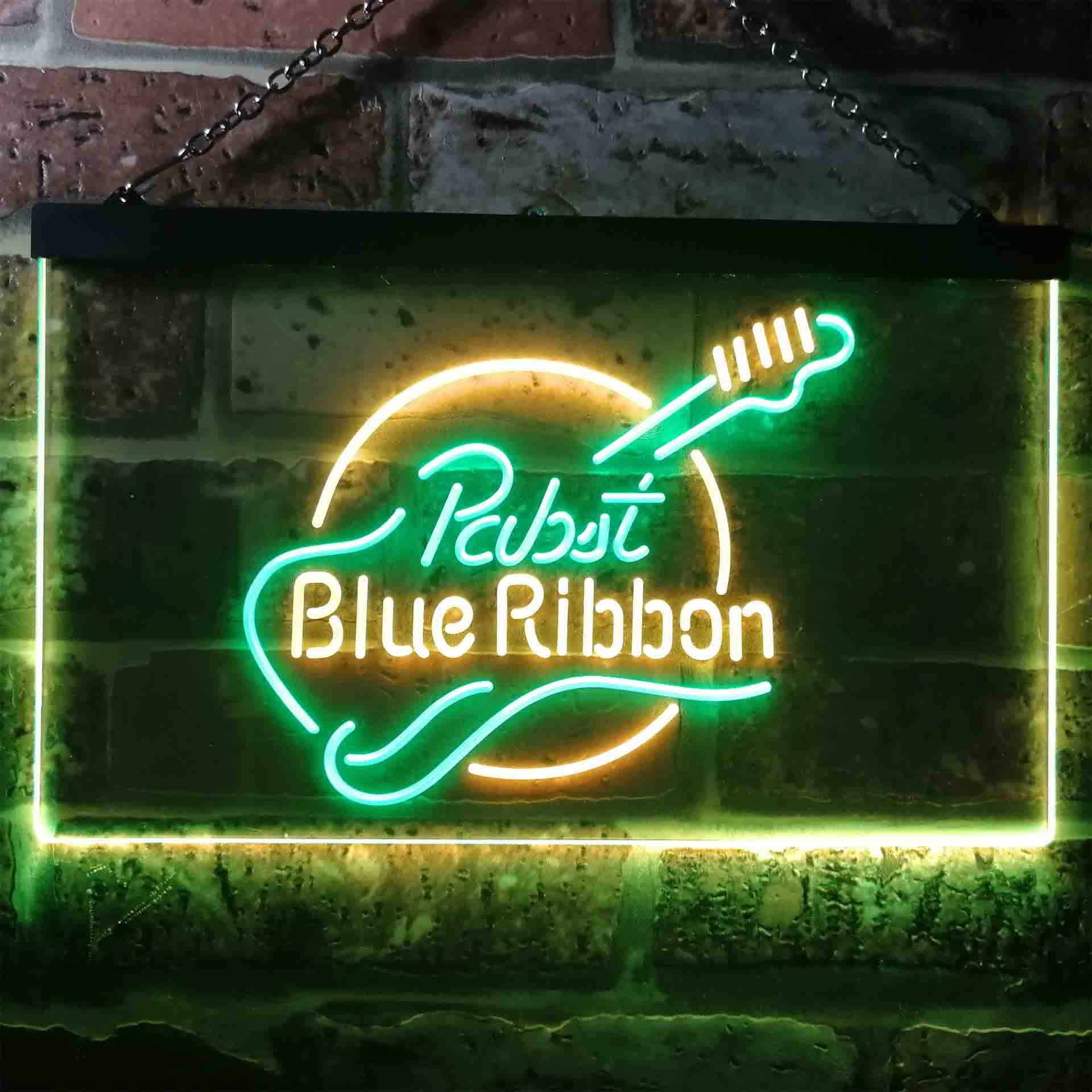 Pabst Blue Ribbon Guitar Neon-Like LED Sign - Image 6