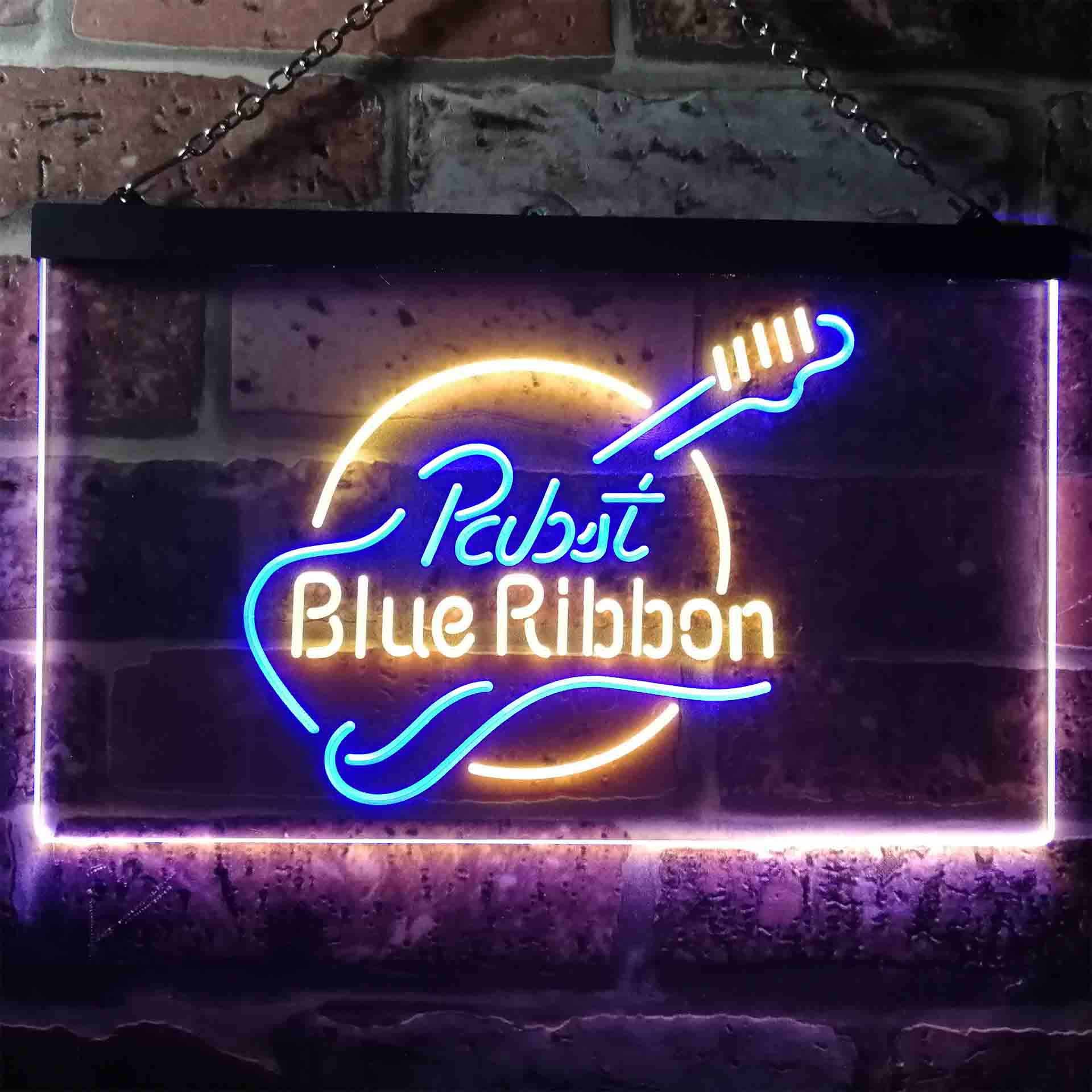 Pabst Blue Ribbon Guitar Neon-Like LED Sign - Image 8