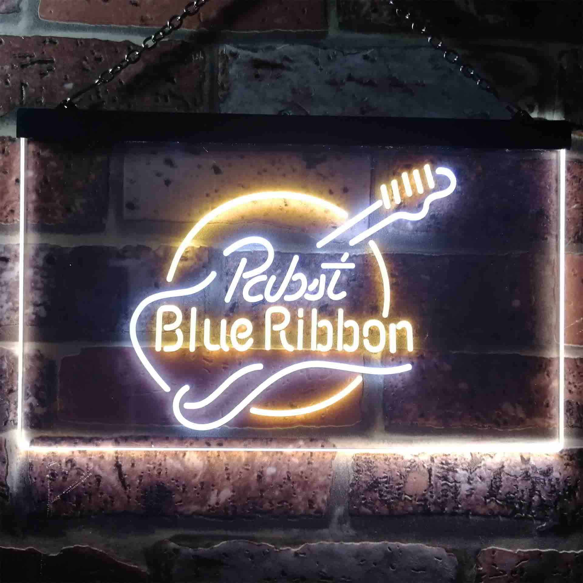 Pabst Blue Ribbon Guitar Neon-Like LED Sign - Image 9