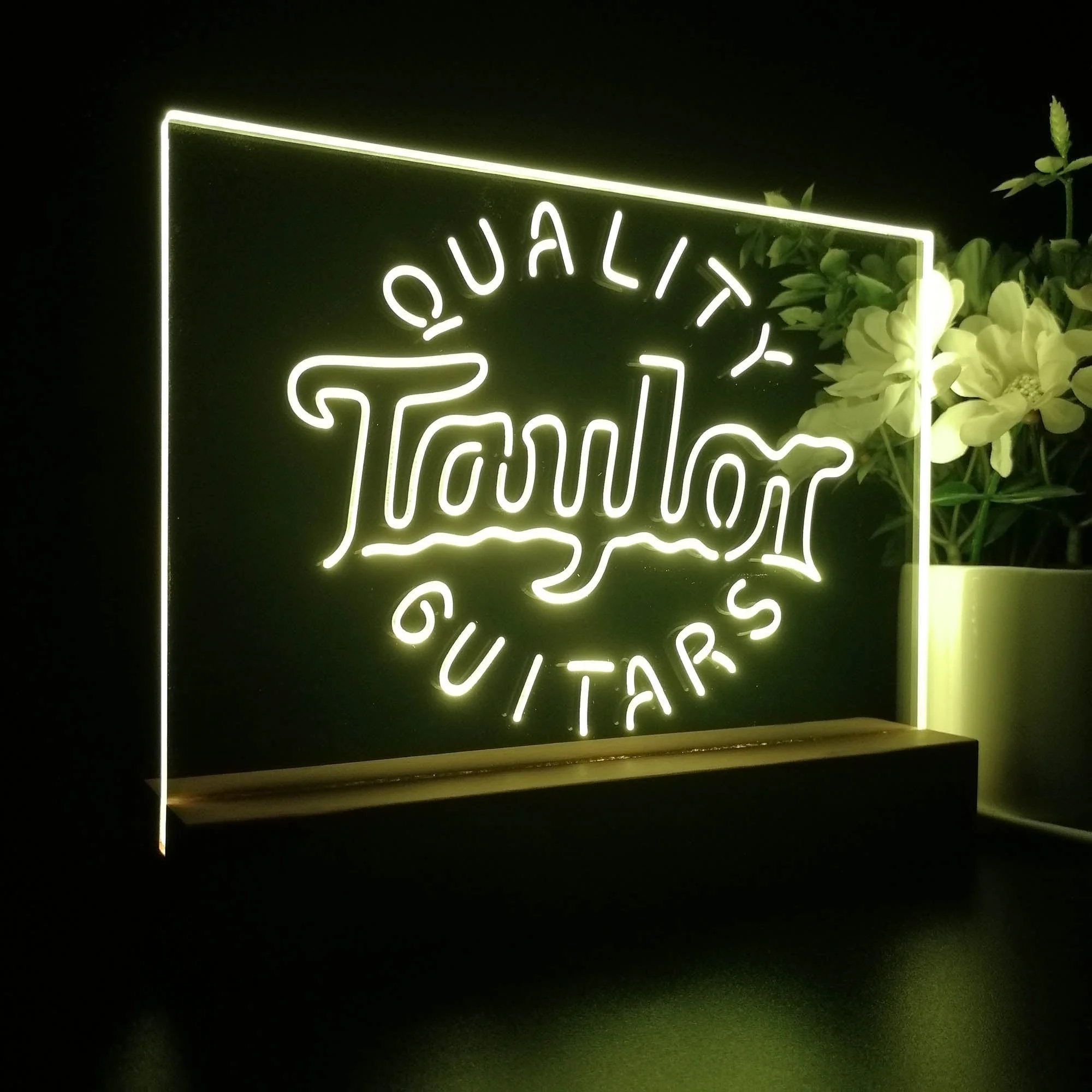 Taylor Guitar Music 3D Illusion Night Light Desk Lamp - Image 5