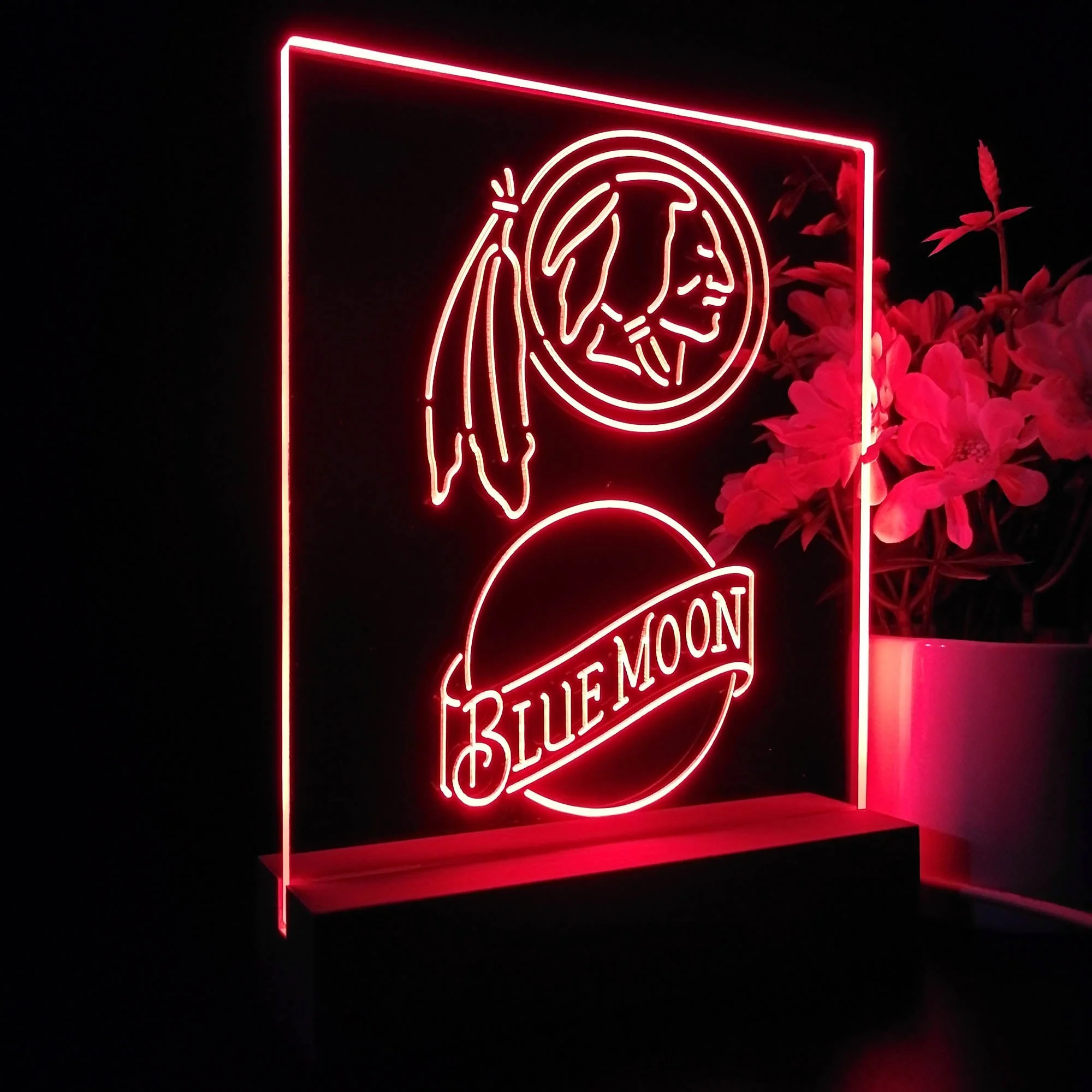 Washington Blue Moon Neon Sign Pub Bar Lamp - Image 5